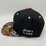 Red Hibiscus Snap Back
